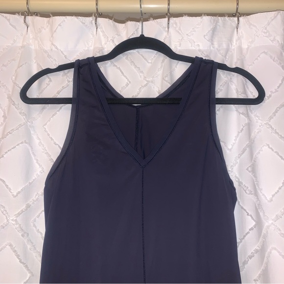 Lululemon Women’s Tank Top- Tie Knot Back, Navy Blue, Size 4 - Picture 3 of 11